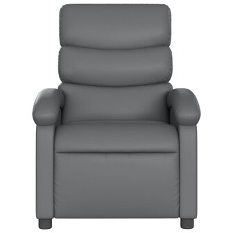 Massagestoel van grijs kunstleer 4