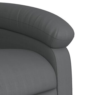 Massagestoel van grijs kunstleer 9