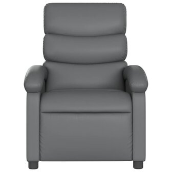Massagestoel verstelbaar kunstleer grijs 5