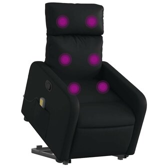 Sta-op-massagestoel verstelbaar kunstleer zwart 3