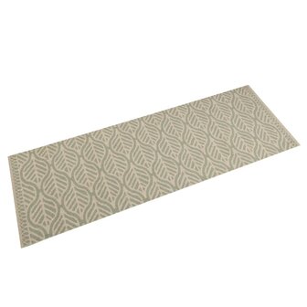Keukenmat wasbaar bladprint 45x150 cm fluweel 1