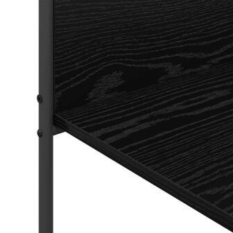 Kledingrek met plank Zwart 120 x 44 x 160 cm Bewerkt hout 8