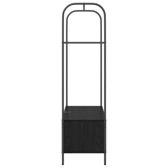 Kledingrek met opslag Zwart 100 x 44 x 160 cm Bewerkt hout 6