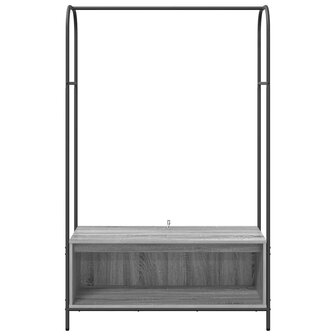 Kledingrek met opslag Grijs 100 x 44 x 160 cm Bewerkt hout 5