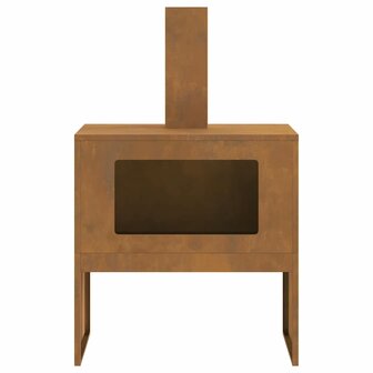 Vuurkorf Bruin 60 x 40 x 96 cm Cortenstaal 6