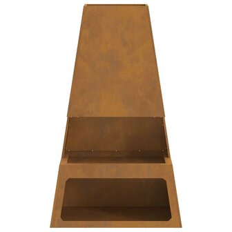 Vuurkorf Bruin 60 x 35 x 100 cm Cortenstaal 6