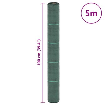 Worteldoek 1x5 m polypropeen groen 8