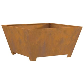 Vuurkorf Bruin 80 x 80 x 40 cm Cortenstaal 2