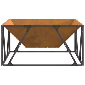 Vuurkorf Bruin 80 x 80 x 40 cm Cortenstaal 6