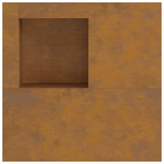 Vuurkorf Bruin 100 x 100 x 30 cm Cortenstaal 9