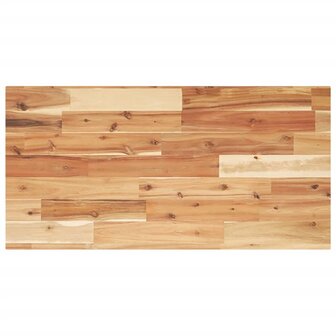 Wastafelblad met olieafwerking 120x40x2 cm massief acaciahout 1