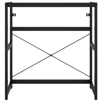 Wastafelframe met inbouwwastafel ijzer zwart 4