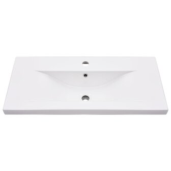 Wastafelframe met inbouwwastafel ijzer zwart 6