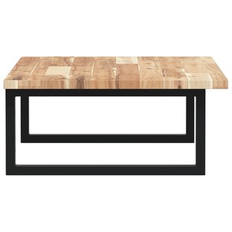 Badkamer wandschap staal en massief acaciahout 5