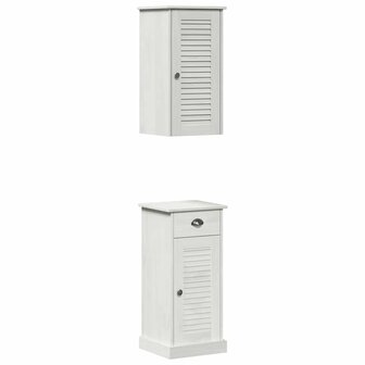 Badkamermeubelset VIGO 2 pcs Bruin en wit 37 x 34 x 80 cm 2