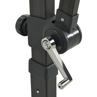 Zweefparasol met paal en LED-verlichting 250 cm bordeauxrood 9