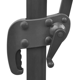 Zweefparasol met paal en LED-verlichting 300 cm groen 8