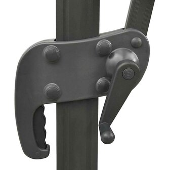 Zweefparasol met paal en LED-verlichting 300 cm azuurblauw 8