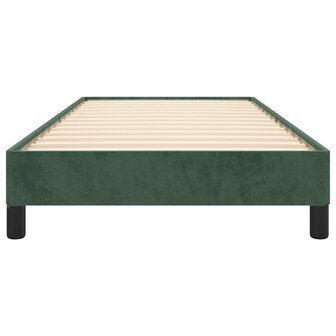 Bedframe zonder matras 90x190 cm fluweel donkergroen 5