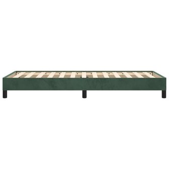 Bedframe zonder matras 90x190 cm fluweel donkergroen 6