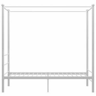 Hemelbedframe metaal wit 90x200 cm 3