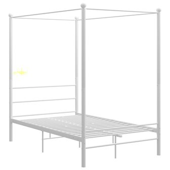 Hemelbedframe metaal wit 120x200 cm  2