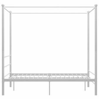 Hemelbedframe metaal wit 120x200 cm  3
