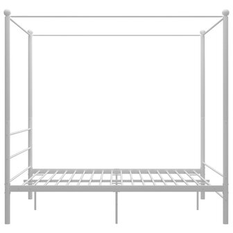 Hemelbedframe metaal wit 160x200 cm  3