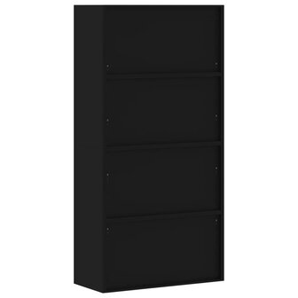 Archiefkast 90x40x180 cm staal zwart 6