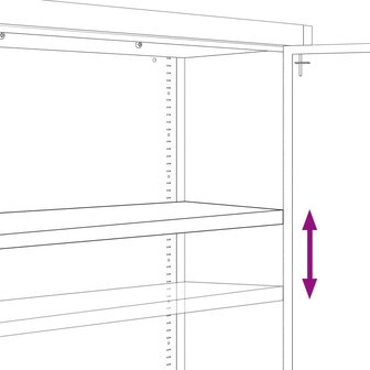 Archiefkast 90x40x180 cm staal zwart 7