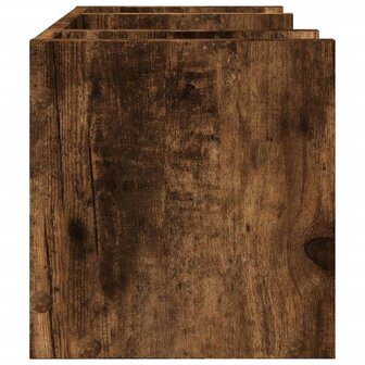 Bureau organiser 44,5x24x25 cm bewerkt hout gerookt eikenkleur 5