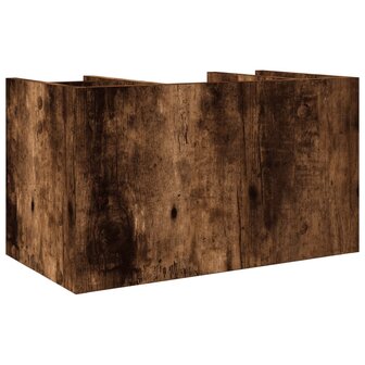 Bureau organiser 44,5x24x25 cm bewerkt hout gerookt eikenkleur 6
