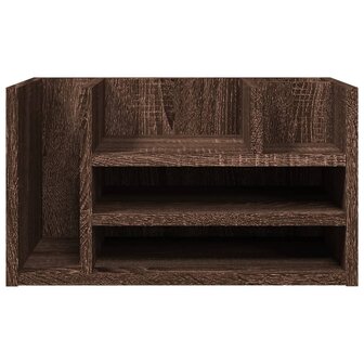 Bureau organiser 44,5x24x25 cm bewerkt hout bruin eikenkleur 4