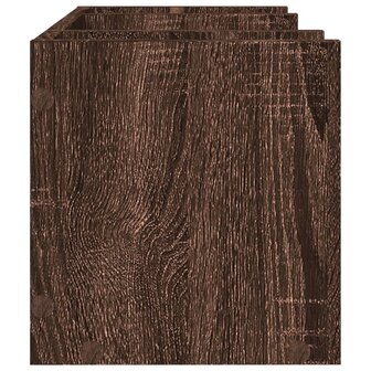 Bureau organiser 44,5x24x25 cm bewerkt hout bruin eikenkleur 5