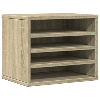 Bureau organiser 36x26x29,5 cm bewerkt hout sonoma eikenkleurig 2