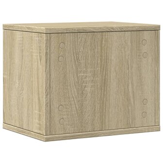 Bureau organiser 36x26x29,5 cm bewerkt hout sonoma eikenkleurig 6