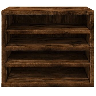 Bureau organiser 36x26x29,5 cm bewerkt hout gerookt eikenkleur 4