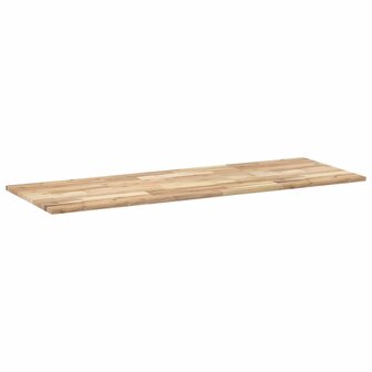 Bureaublad 140x50x2 cm onbehandeld massief acaciahout 5