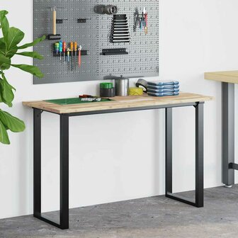 Bureaublad 140x60x2 cm onbehandeld massief acaciahout 2