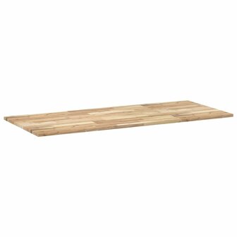 Bureaublad 140x60x2 cm onbehandeld massief acaciahout 4