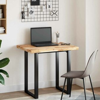 Bureaublad 80x60x4 cm onbehandeld massief acaciahout 2