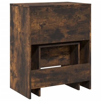 Kaptafel met krukje 60x40x113,5 cm gerookt eikenkleurig 7