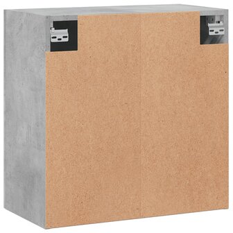 Wandkast 60x31x60 cm bewerkt hout betongrijs 8