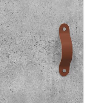 Wandkast 60x31x60 cm bewerkt hout betongrijs 9