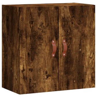 Wandkast 60x31x60 cm bewerkt hout gerookt eikenkleurig 2