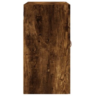 Wandkast 60x31x60 cm bewerkt hout gerookt eikenkleurig 7