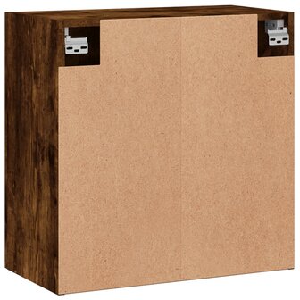 Wandkast 60x31x60 cm bewerkt hout gerookt eikenkleurig 8