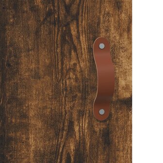 Wandkast 60x31x60 cm bewerkt hout gerookt eikenkleurig 9