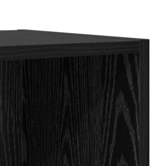 Wandkast met plank Zwart eiken 37 x 37 x 37 cm Bewerkt hout 9