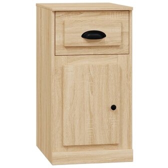 Bijzetkast met lade 40x50x75 cm bewerkt hout sonoma eikenkleur 2